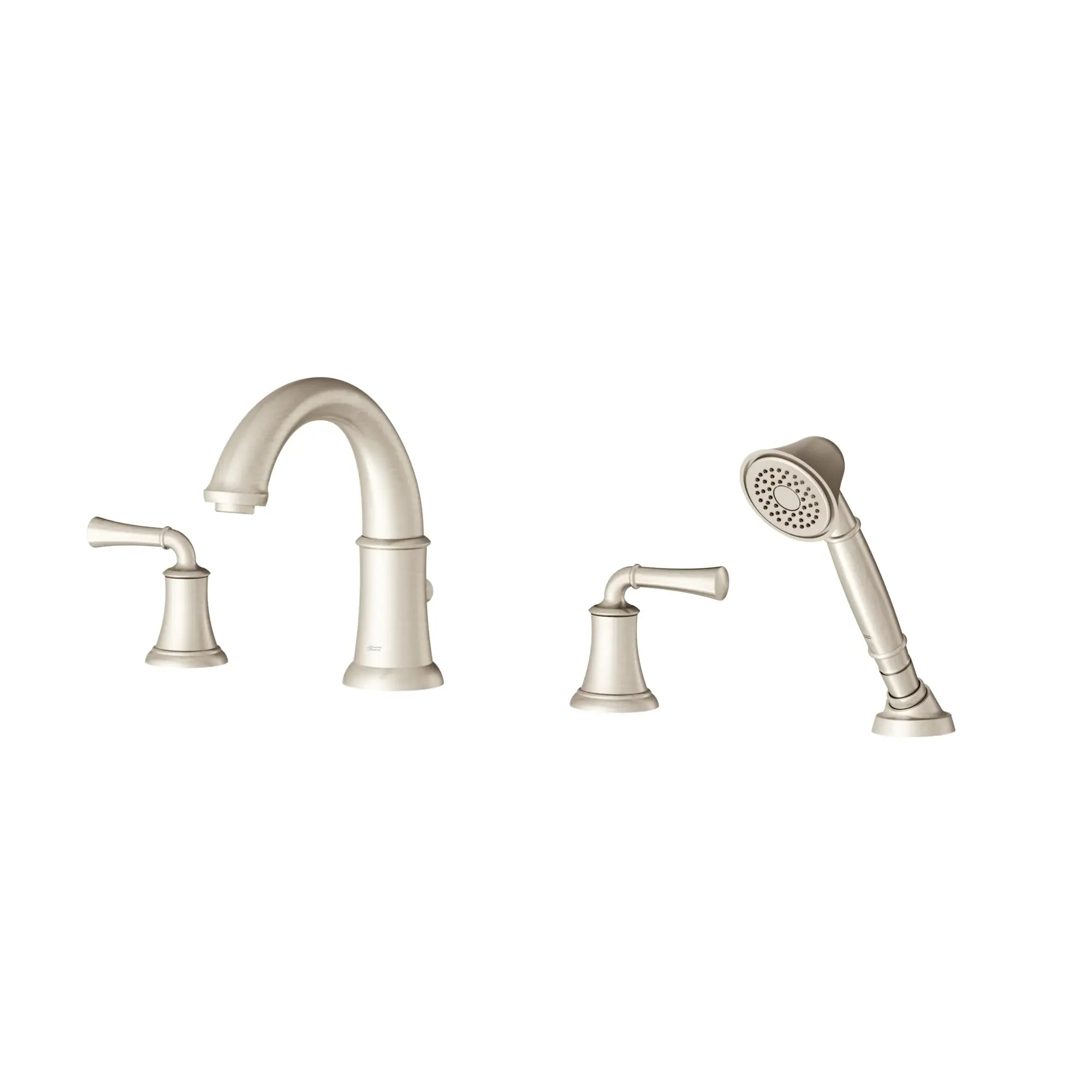 Portsmouth Bathtub Faucet with Personal Shower for Flash Rough-in Valve with Lever Handles — thumbnail 3